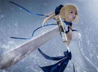 空景的cosplay正片 saber 