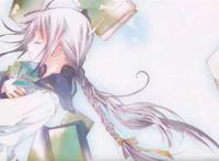 动画中爱看书的萌妹子