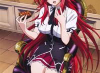 动漫中的赤红发妹子壁纸