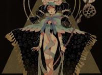 【日本插画师 壶也さ 一组暗黑浮世绘风插画设计】(psuke2pop.jimdo.