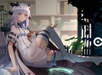 明日方舟莱茵生命(赫默白面鸮梅尔伊芙丽特赛蕾娅)与烧烤队(天火艾雅