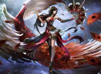 唯美动漫 凤凰 拟人少女 二次元 美女