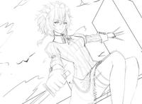 十六夜咲夜的同人绘画过程