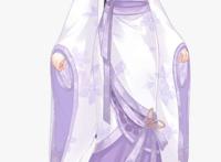 像素紫衣服女孩