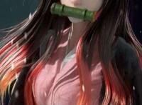 同人大佬CursedApple绘制了一组“真实画风”的《鬼灭之刃》同人作品