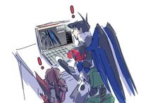 来自日推画师：八八二三的“机男”画作