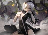 尼尔机械纪元女主角壁纸(高清无水印)