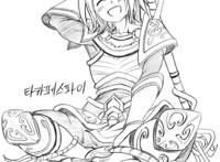 铅笔娘 撸啊撸英雄娘化铅笔作品欣赏