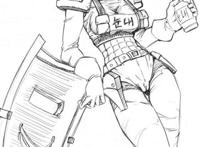 撸啊撸英雄娘化铅笔作品欣赏