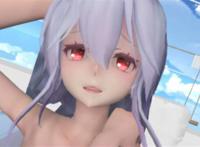 【mmd】过膝黑丝×黑装短裙御姐弱音 - 纯情スカート