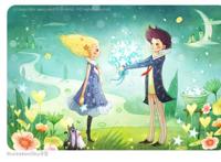 韩国ki204情侣浪漫插画