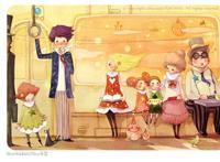 韩国ki204情侣浪漫插画