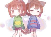 【/undertale人类组】吸吸吸吸吸猫(q版猹/福)