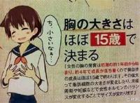 胸部的大小几乎在15岁的时候就决定了