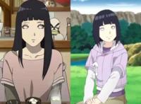 聊一聊，火影中雏田与向日葵的形象变化