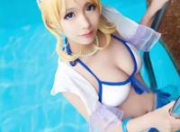Cosplay《lovelive!》 绚濑绘里水着装COS赏