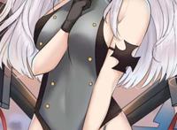 碧蓝航线欧根亲王黑色泳装壁纸