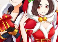 玩家手绘 王者荣耀圣诞貂蝉吕布高清壁纸