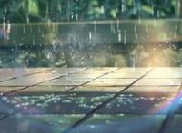 雨中,便是不一樣的世界.《言葉之庭》