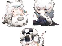 明日方舟 雪豹 银灰 初雪 崖心