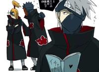 迪达拉,阿飞(带土啊),和卡卡西