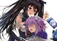 超次元游戏 海王星 姬塔 同人图 插画 壁纸 