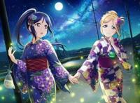 日服sif浴衣篇aqours松浦果南&小原鞠莉觉醒前后去框大图!