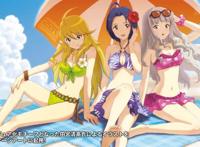 沙滩女王 偶像大师 星井美希&三浦梓&四条贵音 泳装