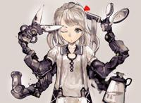 -uturo 日本插画师 带有机械科幻风格