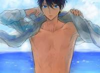 free男子游泳部七濑遥受脱衣服图