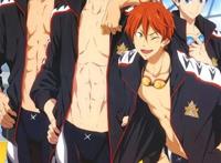 从右至左依次 似鸟爱一郎 御子柴清十郎 松冈凛 山崎宗介