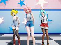 【pao kruger】[mmd 腿控][17140]tda式 momo miku rin「gone」