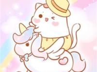 【喵小呜和兔小叽】阳光彩虹小白马