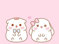 喵小呜和兔小叽微信朋友圈封面图