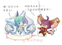 王者荣耀CP漫画:李元芳与蔡文姬的恋爱史