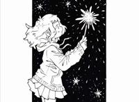 画师：ins：nemupan好看出效果的黑白少女