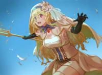 金发少女十咎桃子高清插画