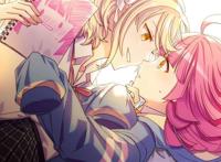 金发少女十咎桃子高清插画  学园偶像