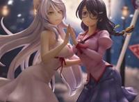 union creative《猫物语》羽川翼与黑羽川手办