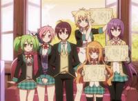 新老gj部部长与部员的合影