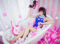 Cosplay福利/D.Va泳装  Cn：赤月
