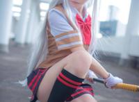 Cosplay福利/萌妹子青青子w一骑当千赵云子龙Cosplay胖次福利图