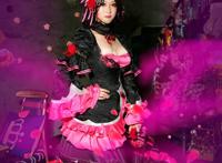 Cosplay福利/二次元美女Cos王者荣耀哥特玫瑰露娜图片
