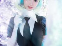 Cosplay福利/绝对领域鳗鱼霏儿宝石之国钻石白丝制服诱惑Cos福利