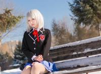 Cosplay福利/学生妹约会大作战鸢一折纸制服黑丝Cosplay图片