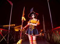 Cosplay福利/啾小妍SAMA英雄联盟豹女奈德丽万圣节Cosplay图片