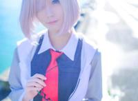 Cosplay福利/Fate盾娘玛修·基列莱特美女制服黑丝诱惑Cosplay图片