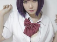 Cosplay福利/人渣的本愿软妹碳酸熊卡安乐冈花火萝莉制服Cos图片