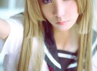 Cosplay福利/学生JK制服短裙绝园的魔法使不破爱花Cosplay图片