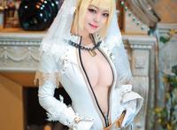 Cosplay福利/FATE尼禄花嫁巨乳诱惑Cosplay高清美女写真福利